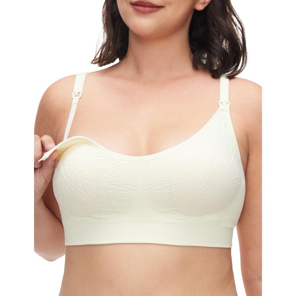 XL Seamless, Wirefree Nursing Bra in Cream Color